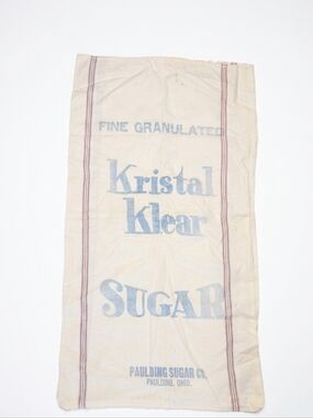 Kristal Klear Sugar Sack Tea Towel - Cream & Light Blue